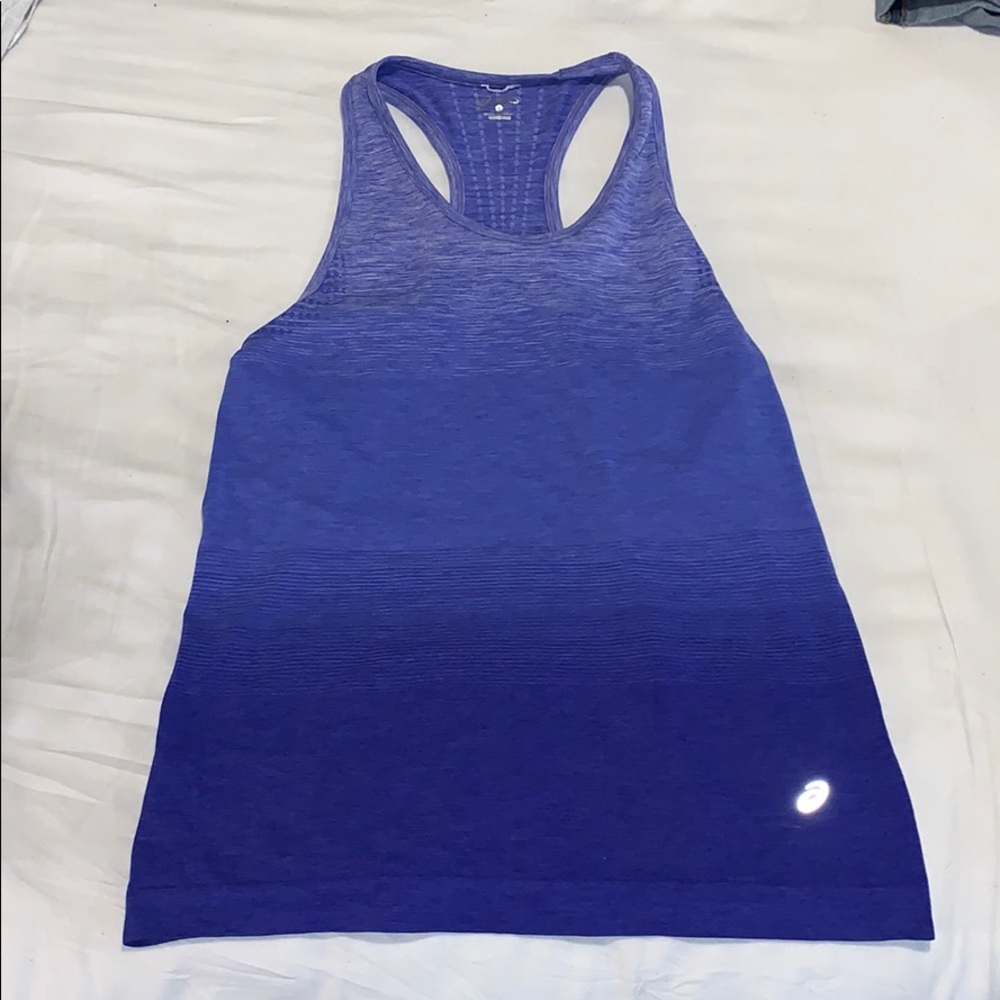 ASICS workout tank purple ombré